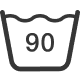 Vaskeanvisning: 90°C